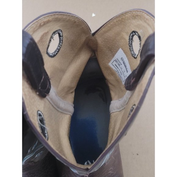 Double H Leather Square Toe Cowboy Boots Mens Size 13D Brown Gray DH3575 - Picture 12 of 13